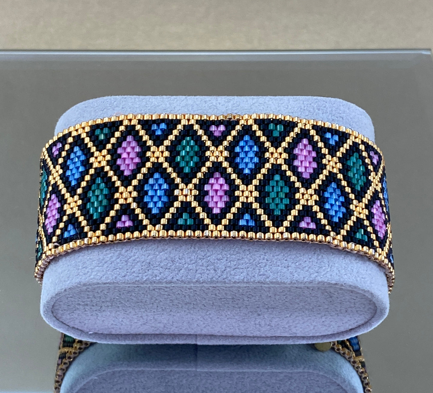 Miyuki Multicolor Satin Bracelet Pattern (PDF file)