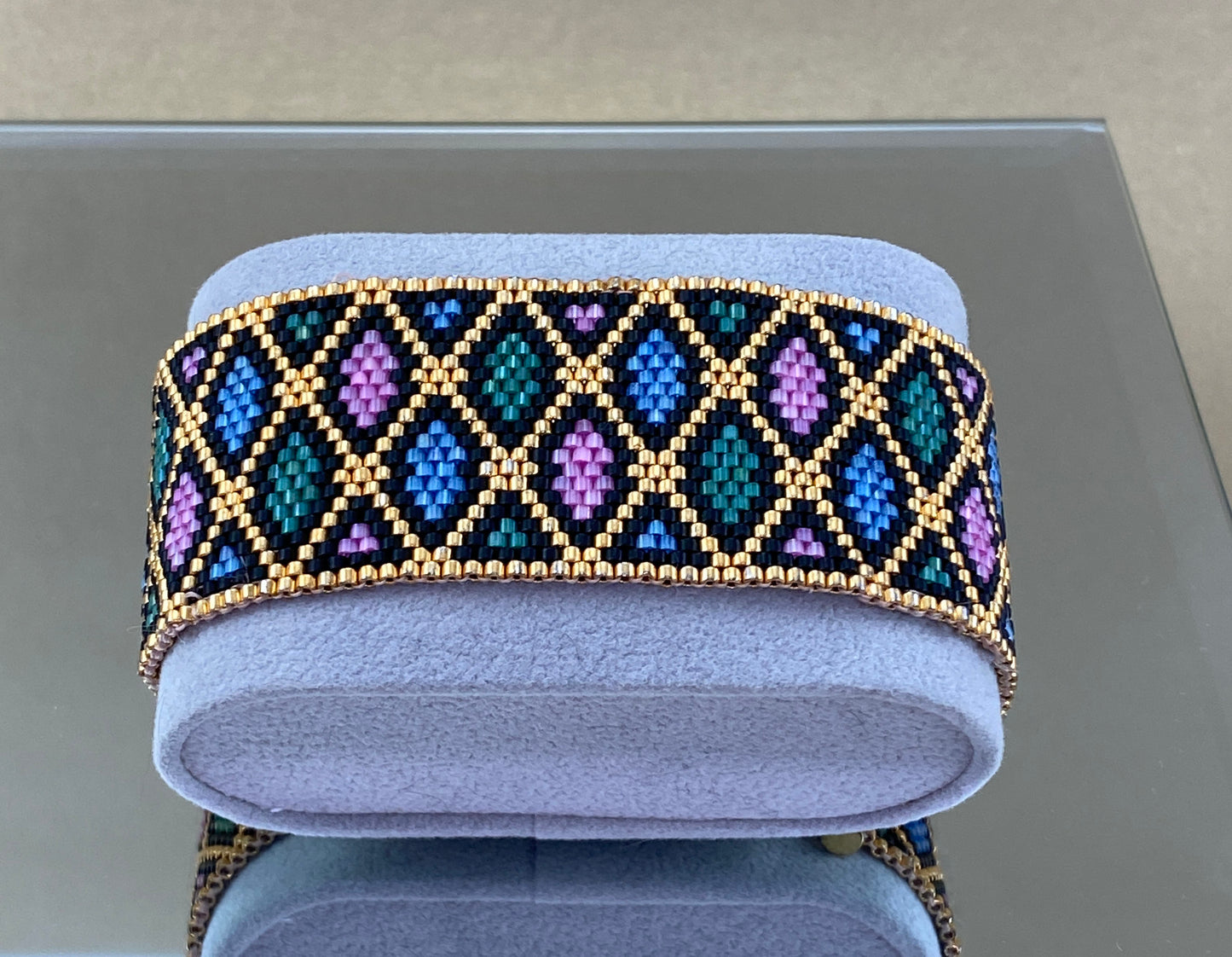 Miyuki Multicolor Satin Bracelet Pattern (PDF file)
