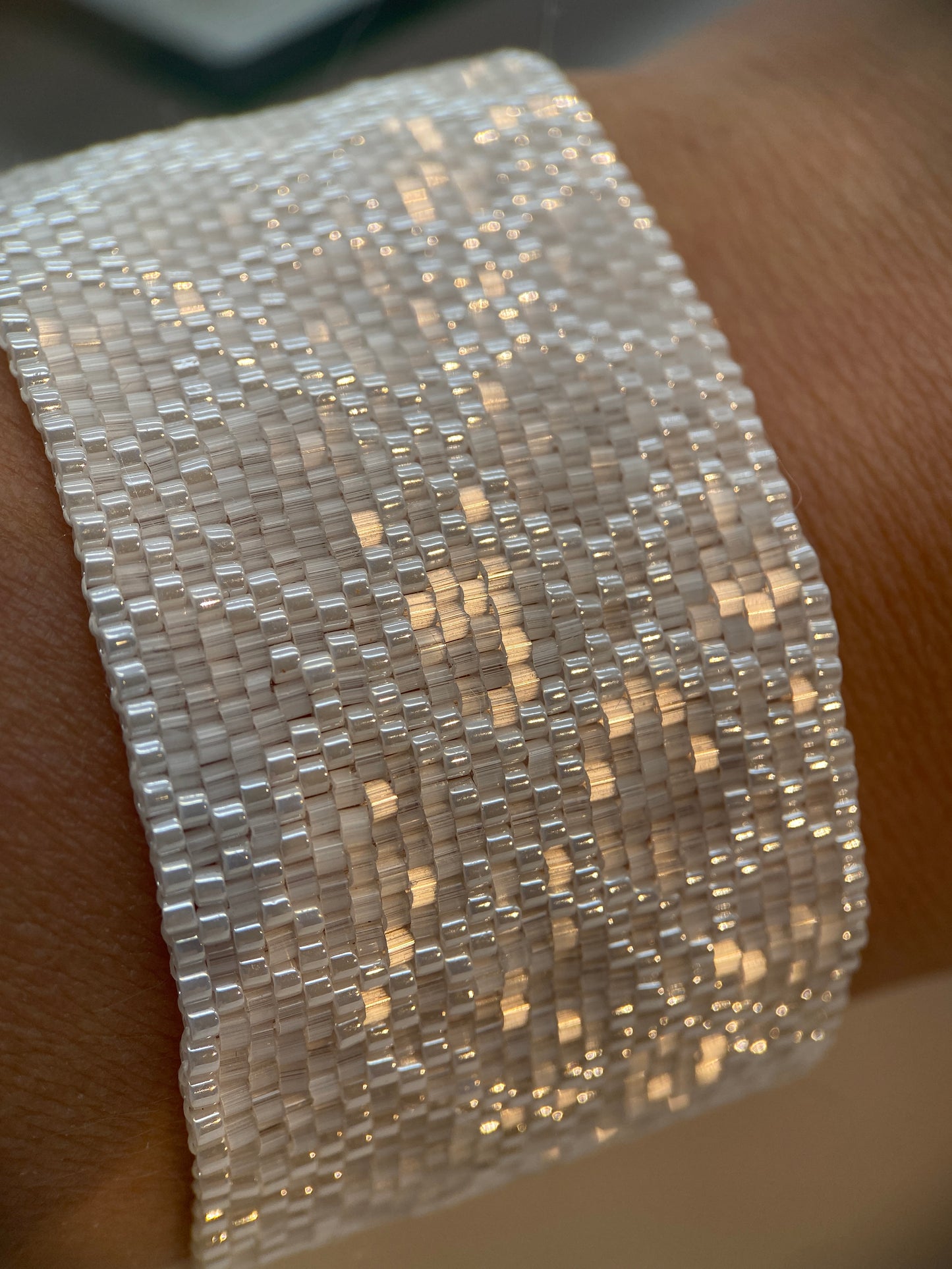 Miyuki Wedding Sparkling Satin Bracelet Pattern (PDF file)