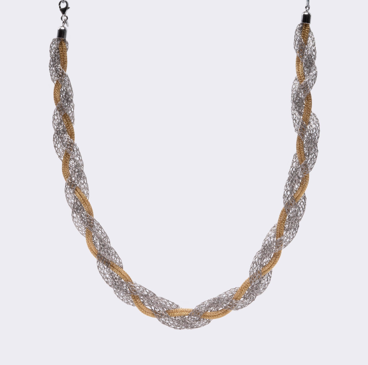 Necklace “Jersey Memory Twist” - bicolor