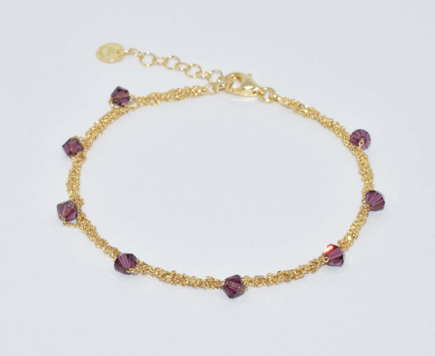 Bracelet “Stone” with crystals - 24 options