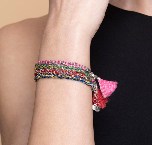 Silver Bracelet “Fabric” - 12 options