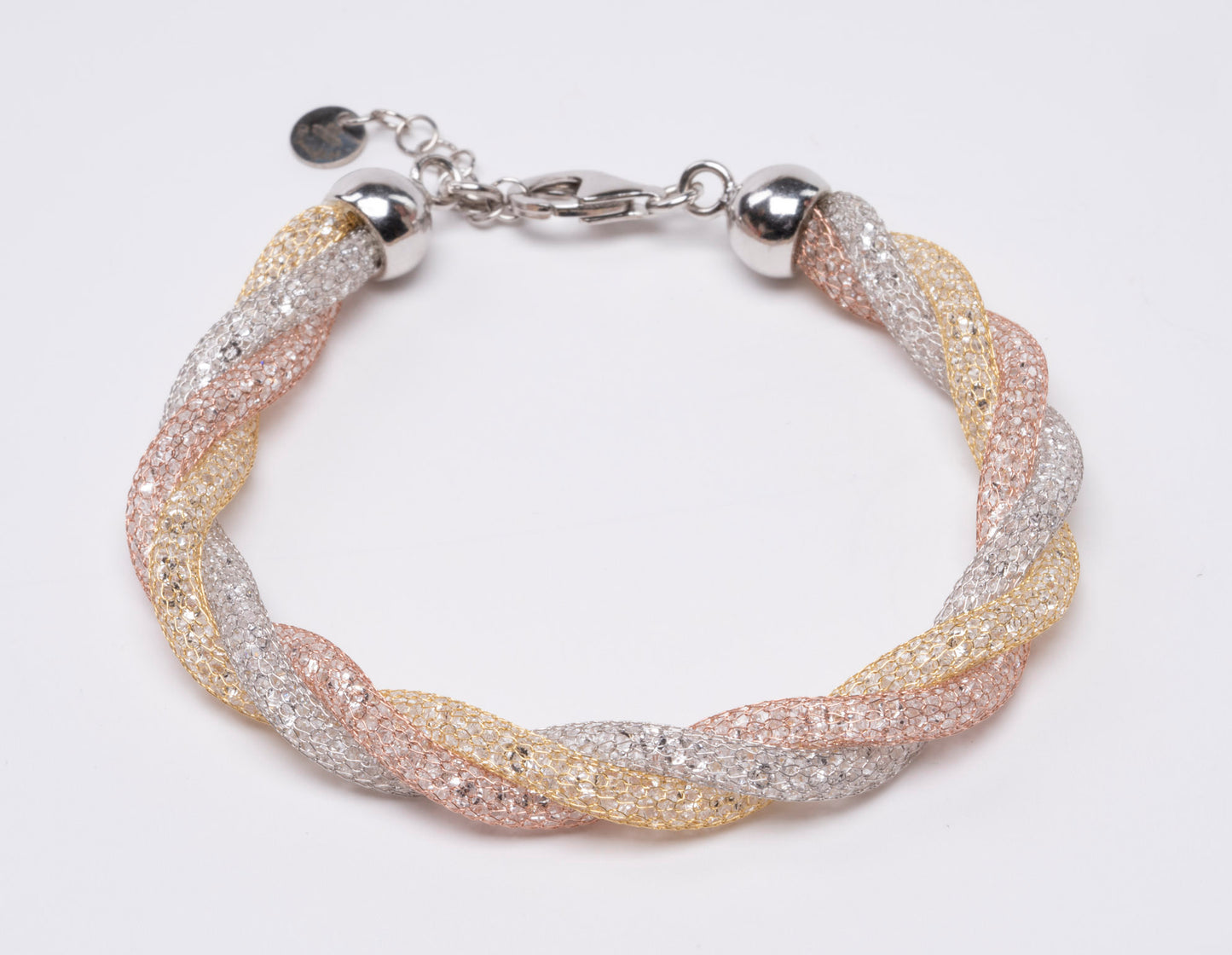 Bracelet “Crystal Torchon 3 Tubes” - tricolor