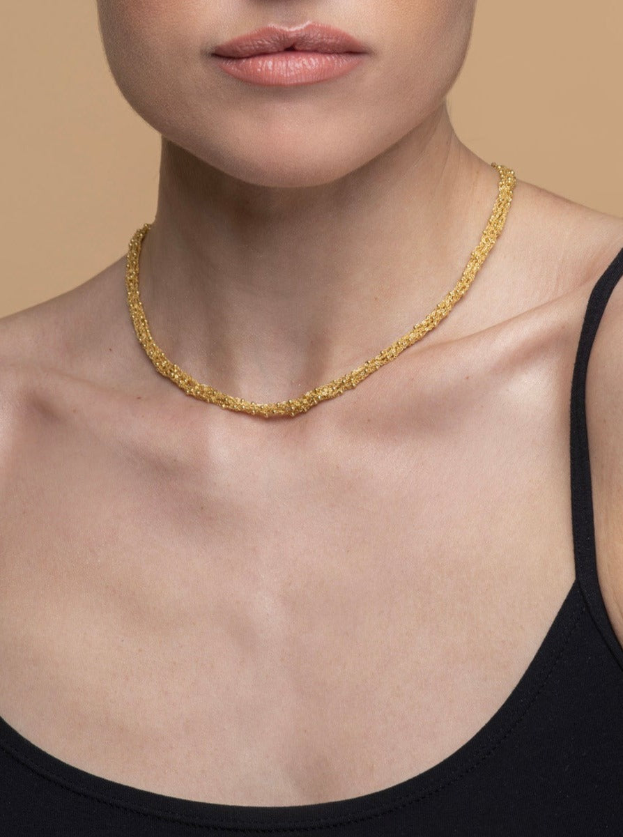Necklace “Crochet Link” - 3 colors