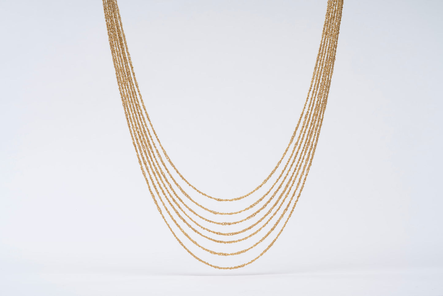 Handcrafted Silver Necklace “Multifilo” - 4 colors