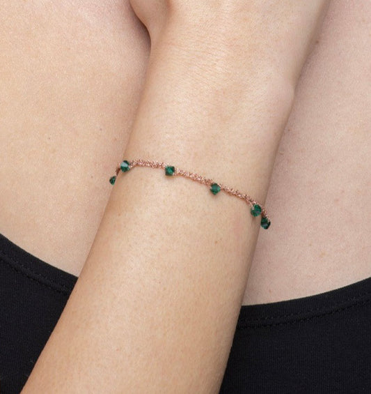 Bracelet “Stone” with crystals - 24 options