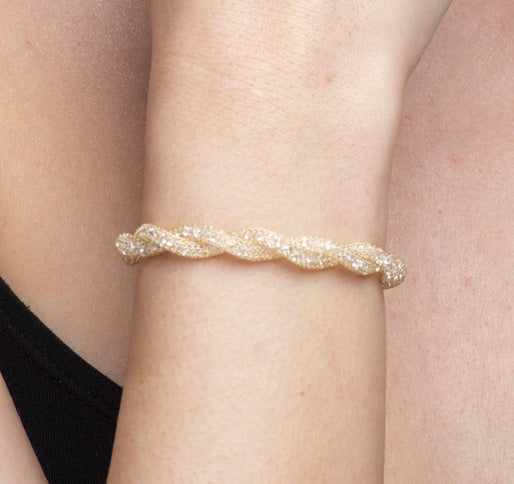 Bracelet “Crystal Torchon 2 Tubes” - 3 colors