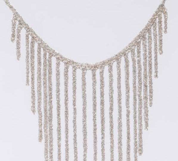 Handcrafted Silver Necklace “Bride Fringe” - 4 colors