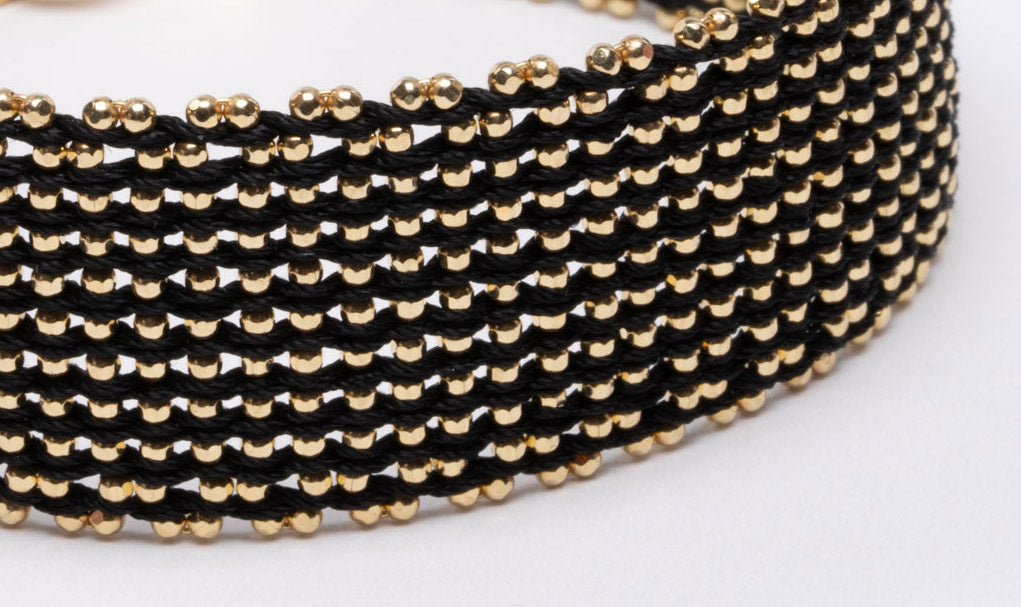 Bracelet “Texture” - Rhodium & Gold plated 3 options