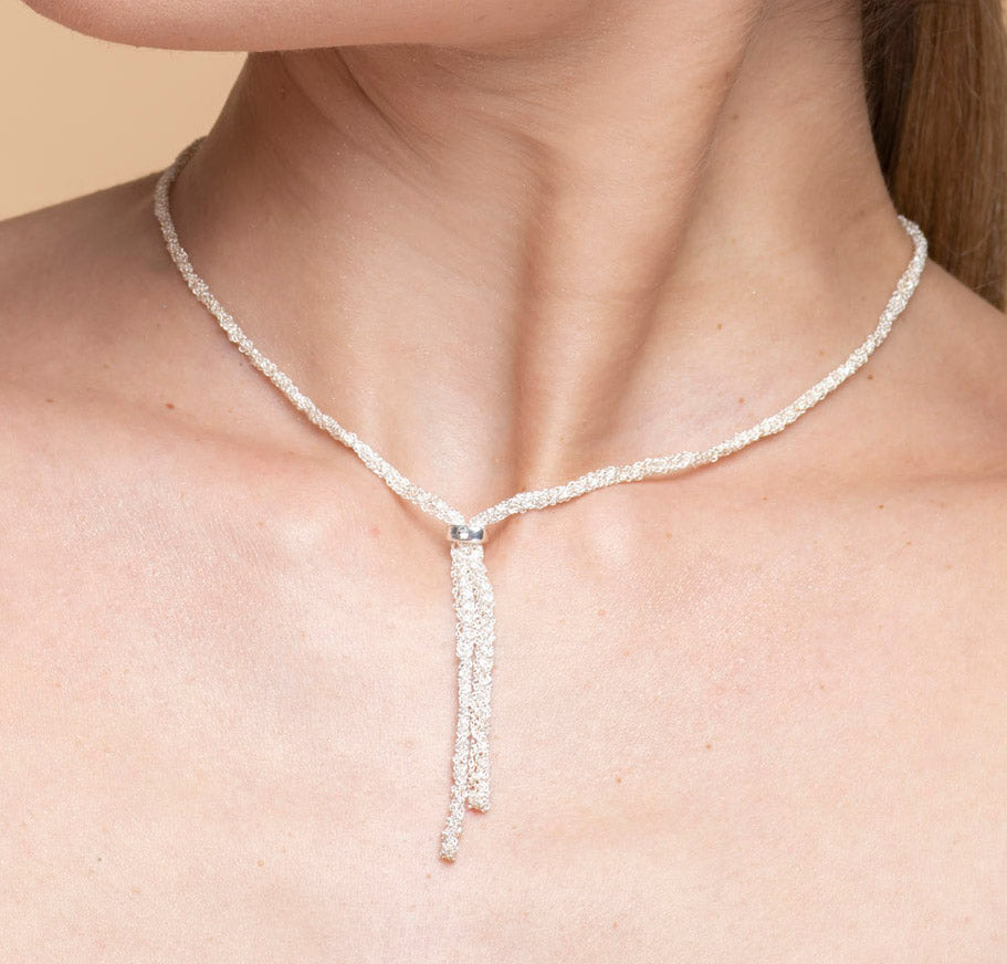Handcrafted Silver Necklace “Bride Snake” - 4 colors