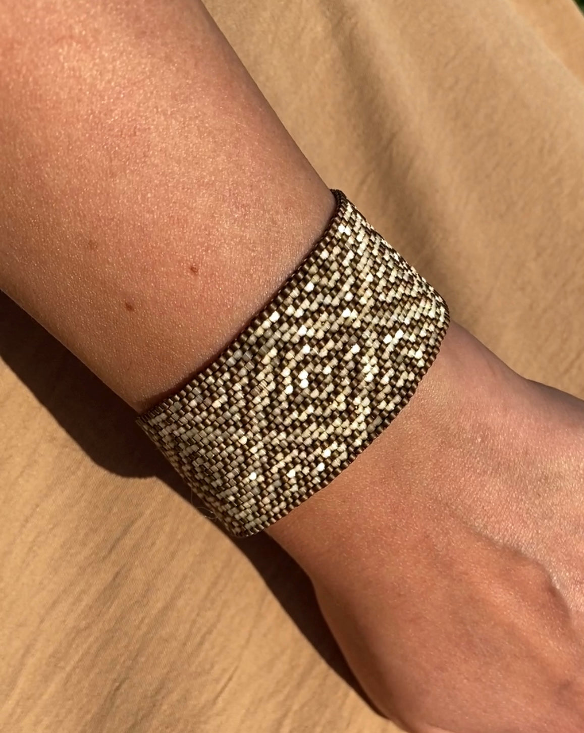 Miyuki Morocco Bronze Satin Bracelet Pattern (PDF file)