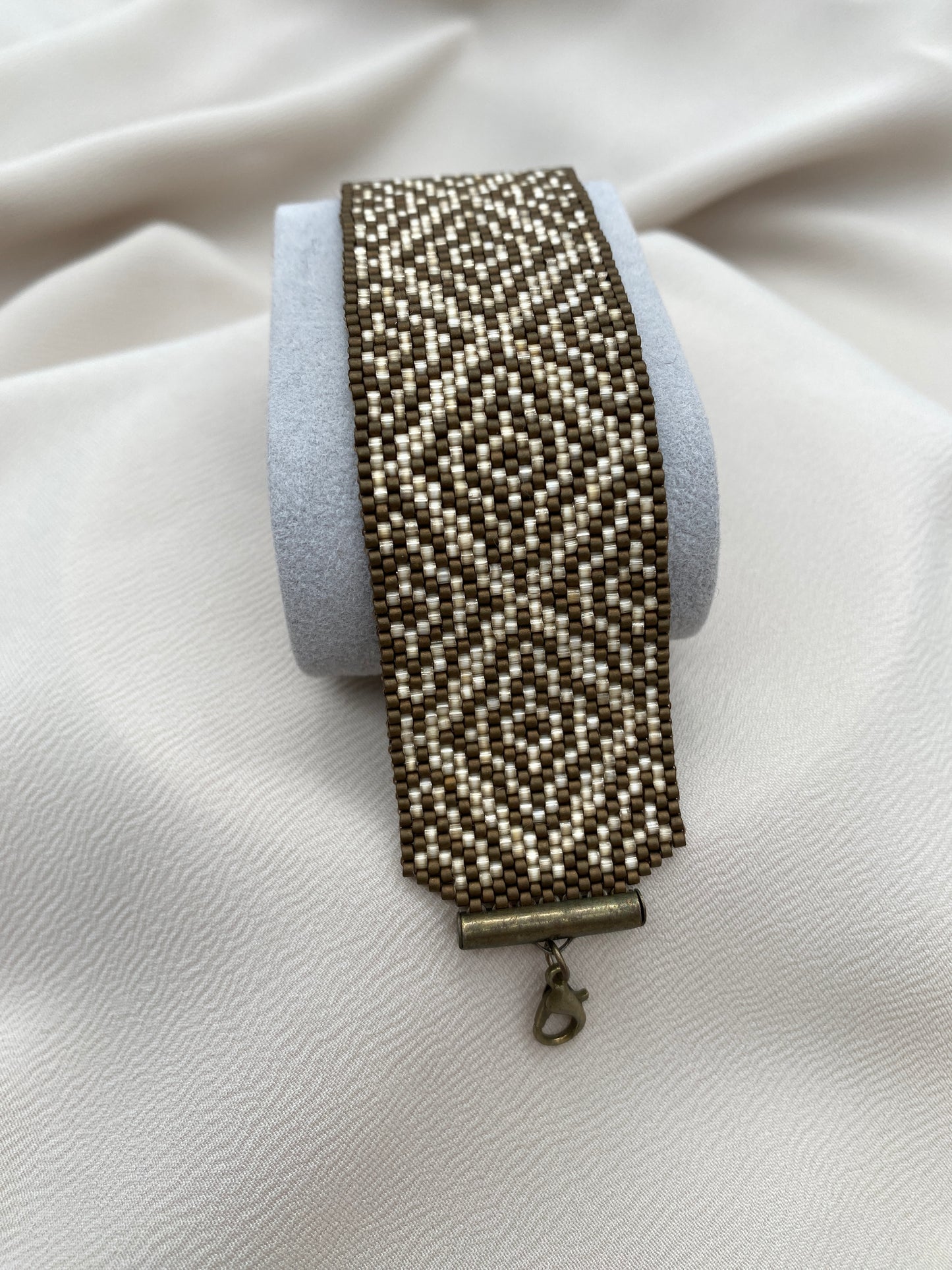 Miyuki Morocco Bronze Satin Bracelet Pattern (PDF file)