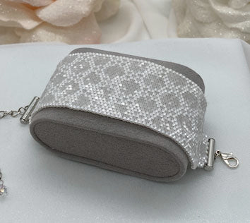 Miyuki Wedding Sparkling Satin Bracelet Pattern (PDF file)