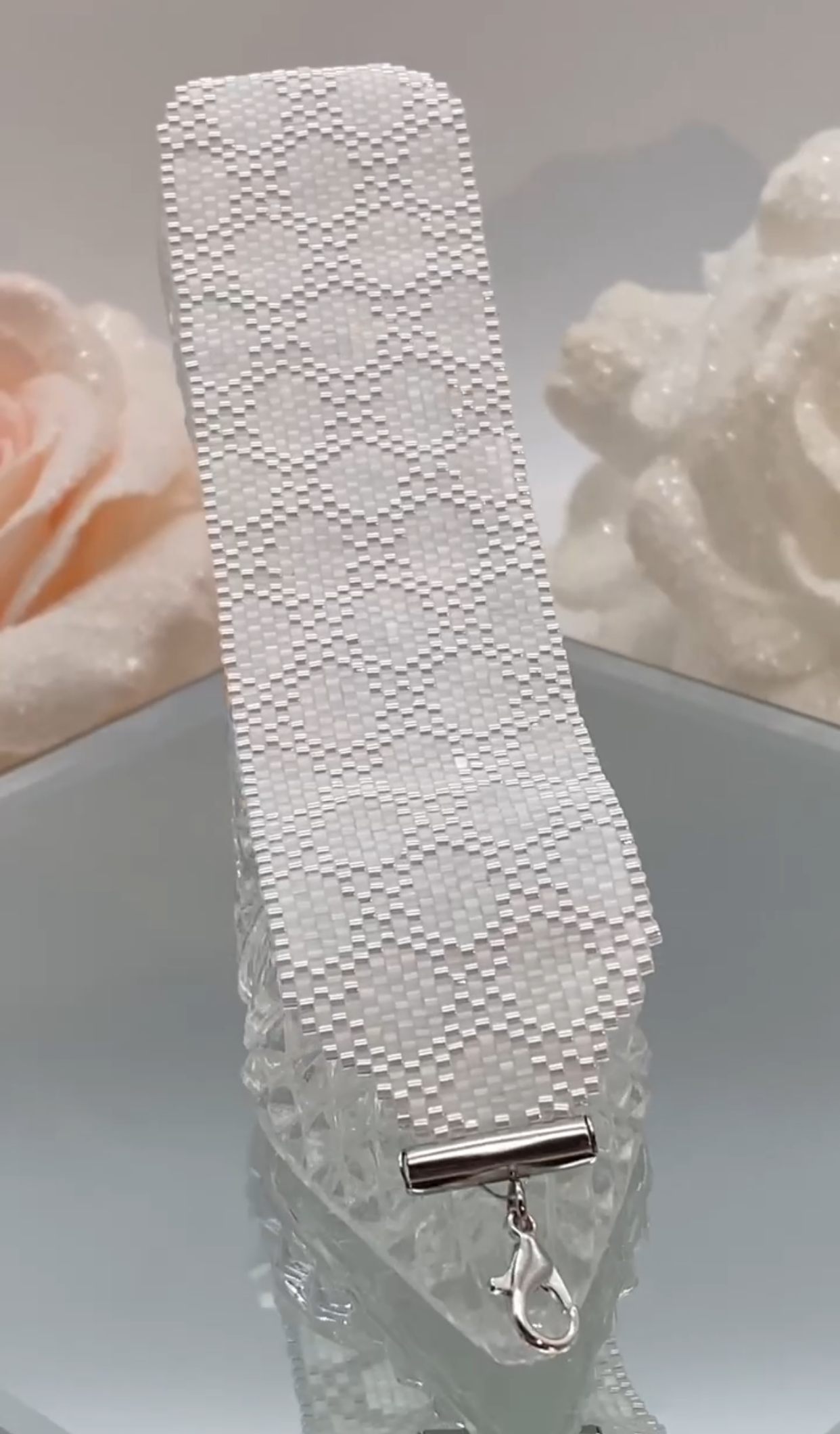 Miyuki Wedding Sparkling Satin Bracelet Pattern (PDF file)