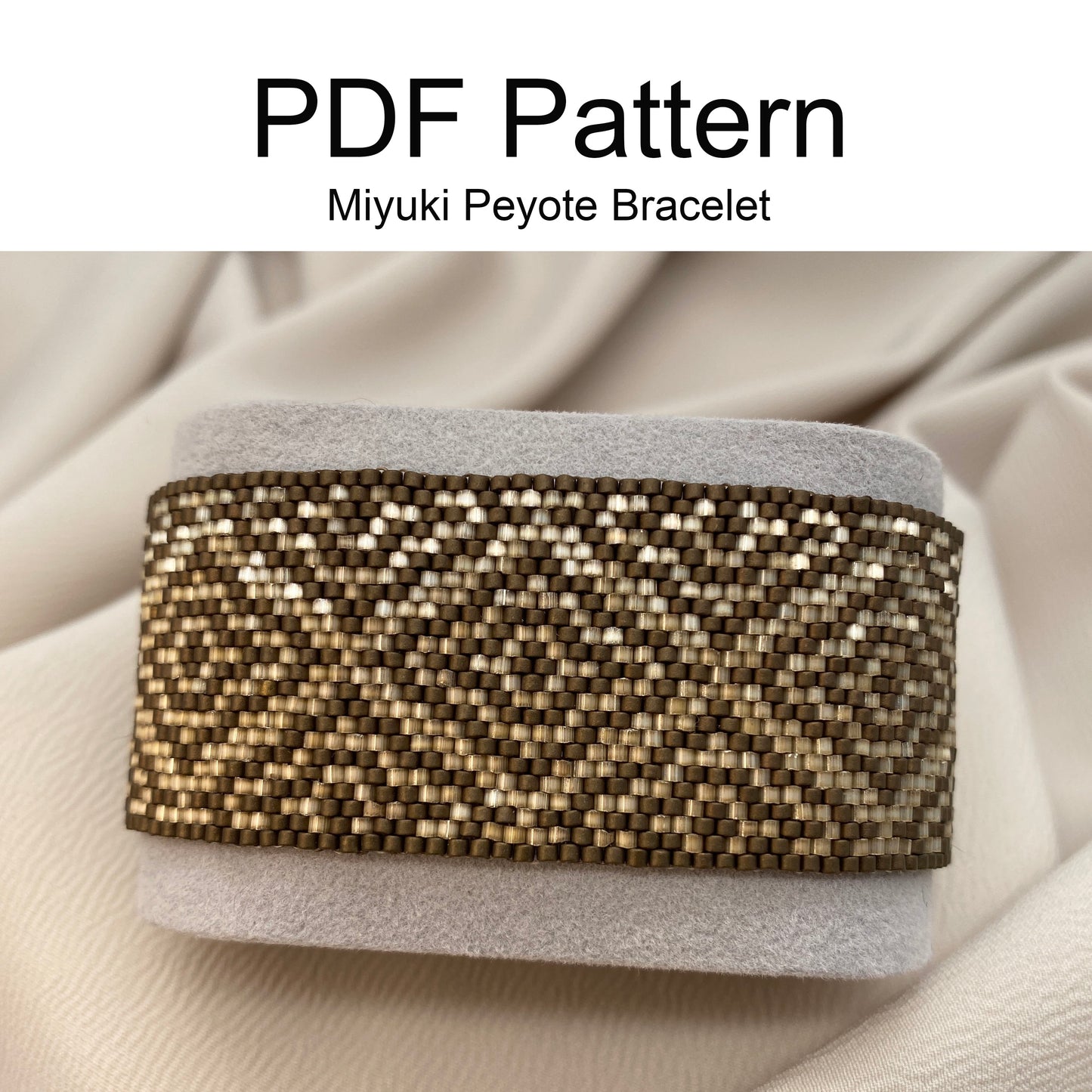 Miyuki Morocco Bronze Satin Bracelet Pattern (PDF file)