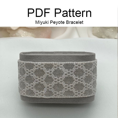 Miyuki Wedding Sparkling Satin Bracelet Pattern (PDF file)