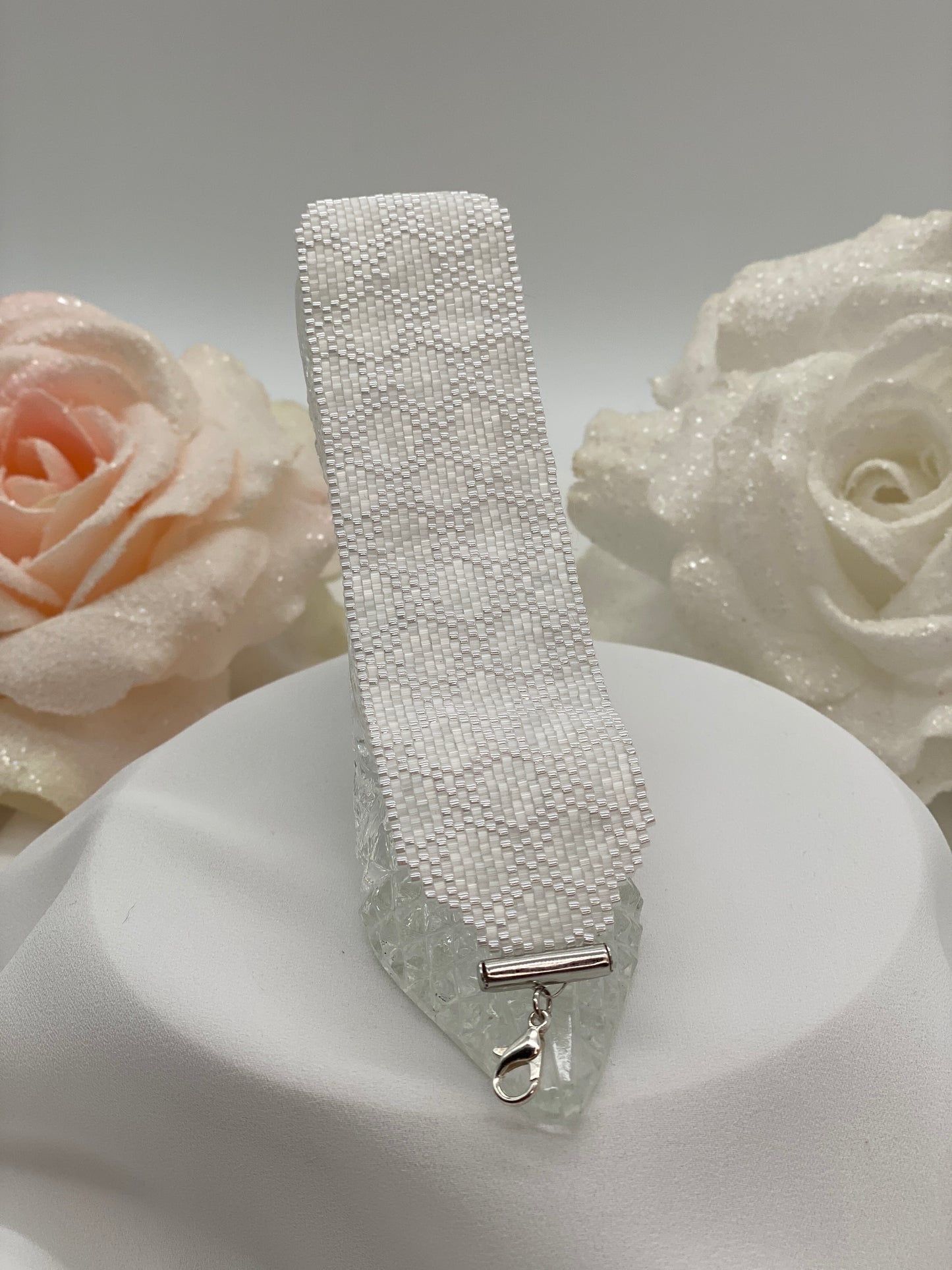 Miyuki Wedding Sparkling Satin Bracelet Pattern (PDF file)