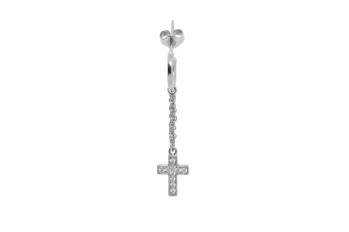 Single or Pair of Earrings “Bright Cross” - 3 colors