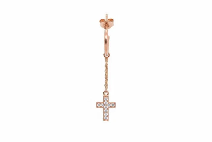 Single or Pair of Earrings “Bright Cross” - 3 colors