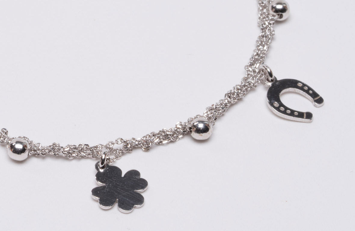 Necklace “Clover & Horseshoe Charms” - 3 colors