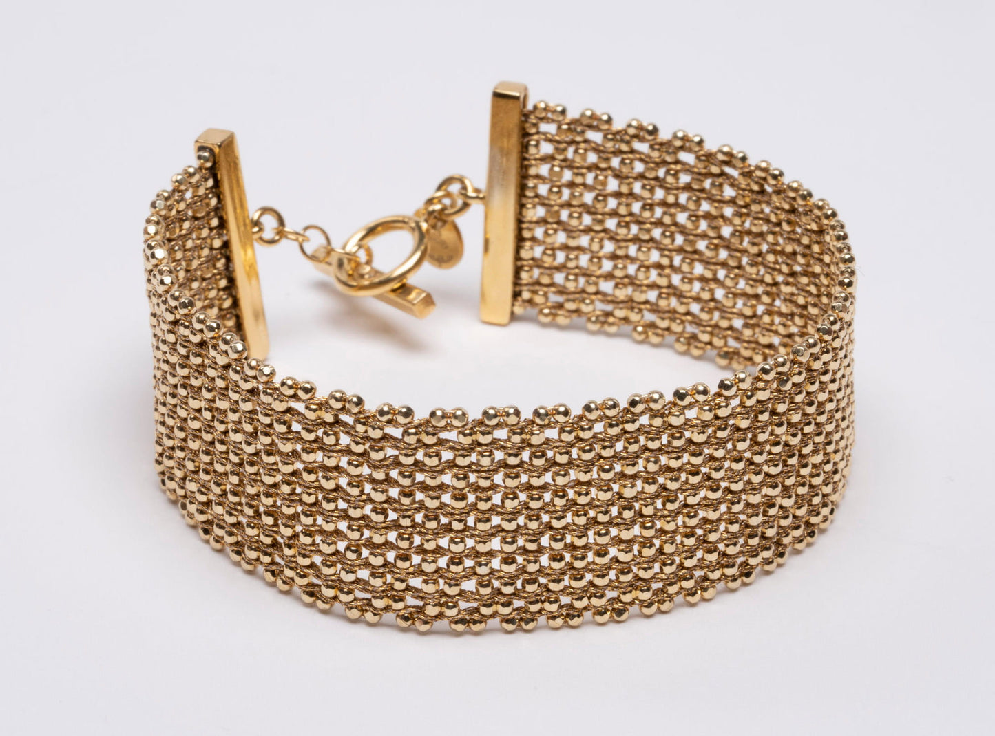 Bracelet “Texture” - Rhodium & Gold plated 3 options