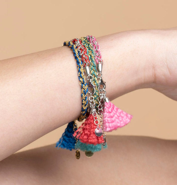 Silver Bracelet “Fabric” - 12 options
