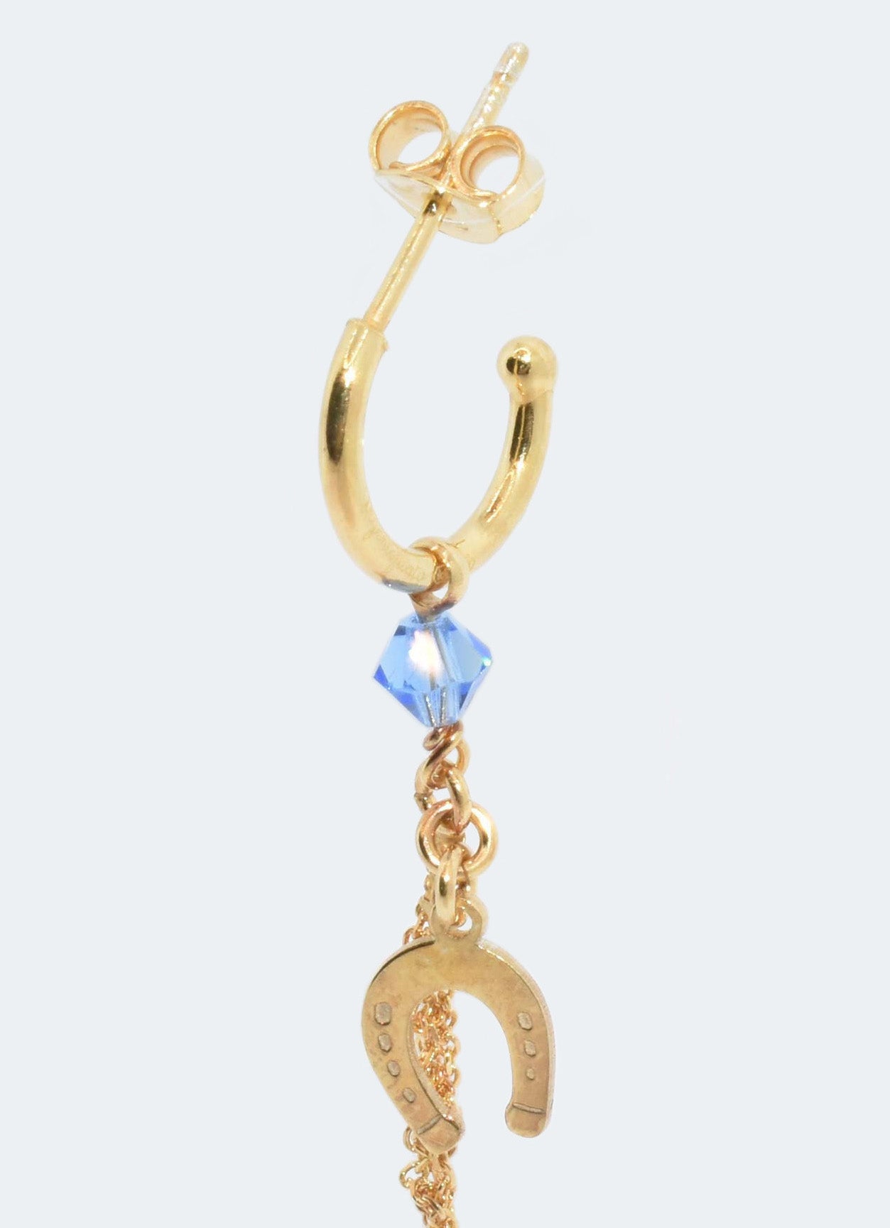 Single Earring “Clover & Horseshoe” - 3 colors