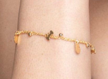 Bracelet “Dog & Bone Charms” - 3 colors