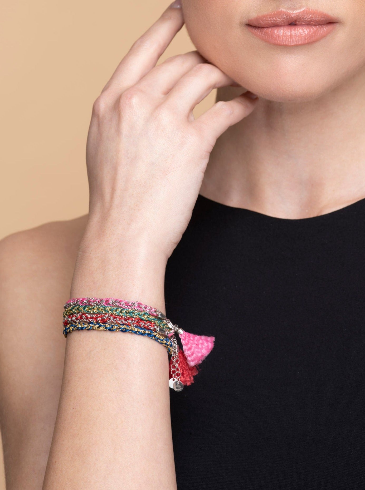 Silver Bracelet “Fabric” - 12 options