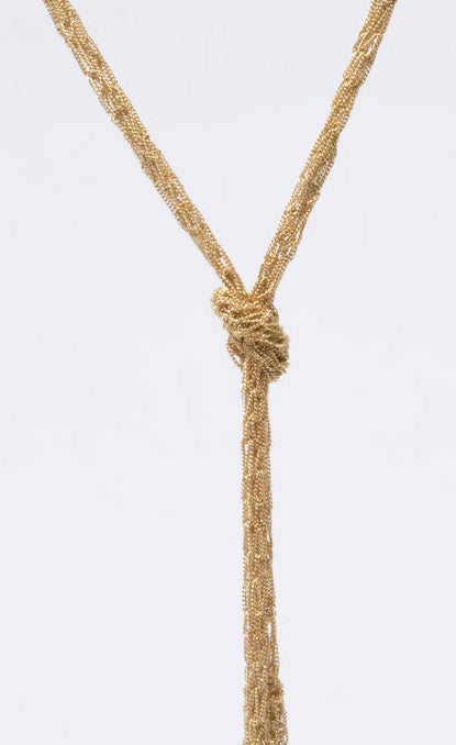 Handcrafted Silver Necklace Scarf - 4 colors