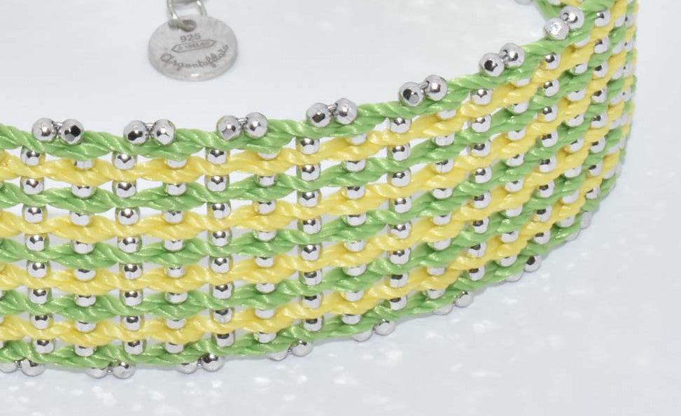 Bracelet “Texture 20mm” - Rhodium plated 4 options