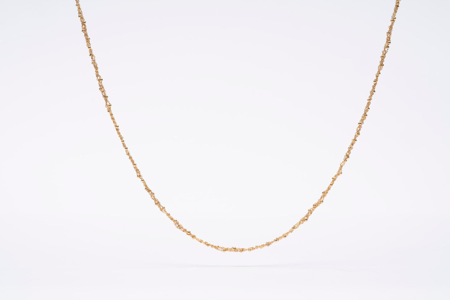 Handcrafted Necklace “Sparkle 0,25” with spheres - 3 colors