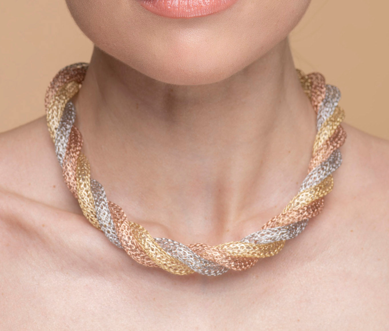 Necklace “Jersey Memory” - tricolor