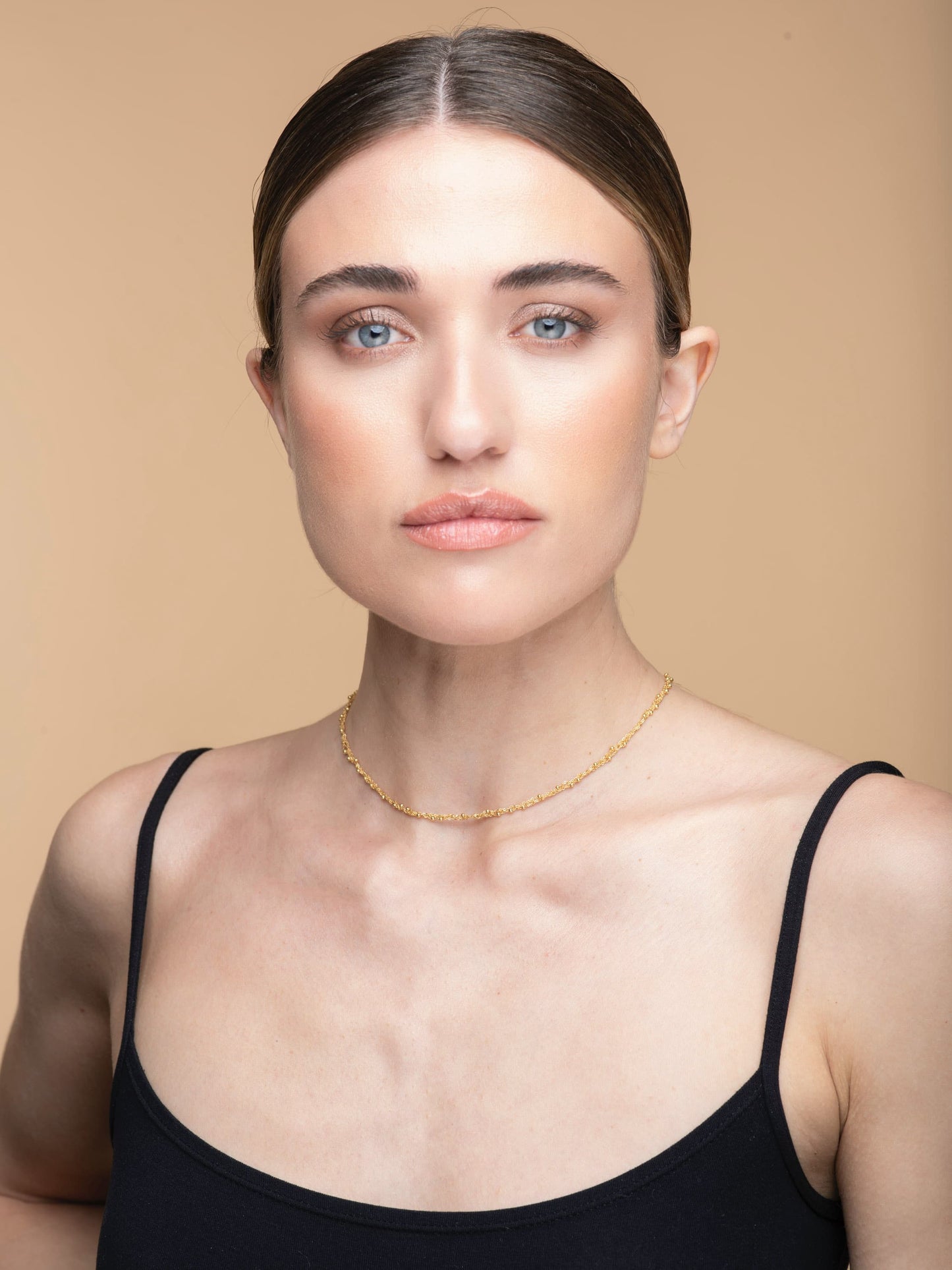 Handcrafted Necklace “Sparkle 0,25” with spheres - 3 colors
