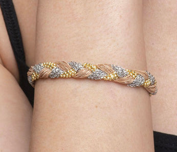 Bracelet “Twist Big Braid” - tricolor