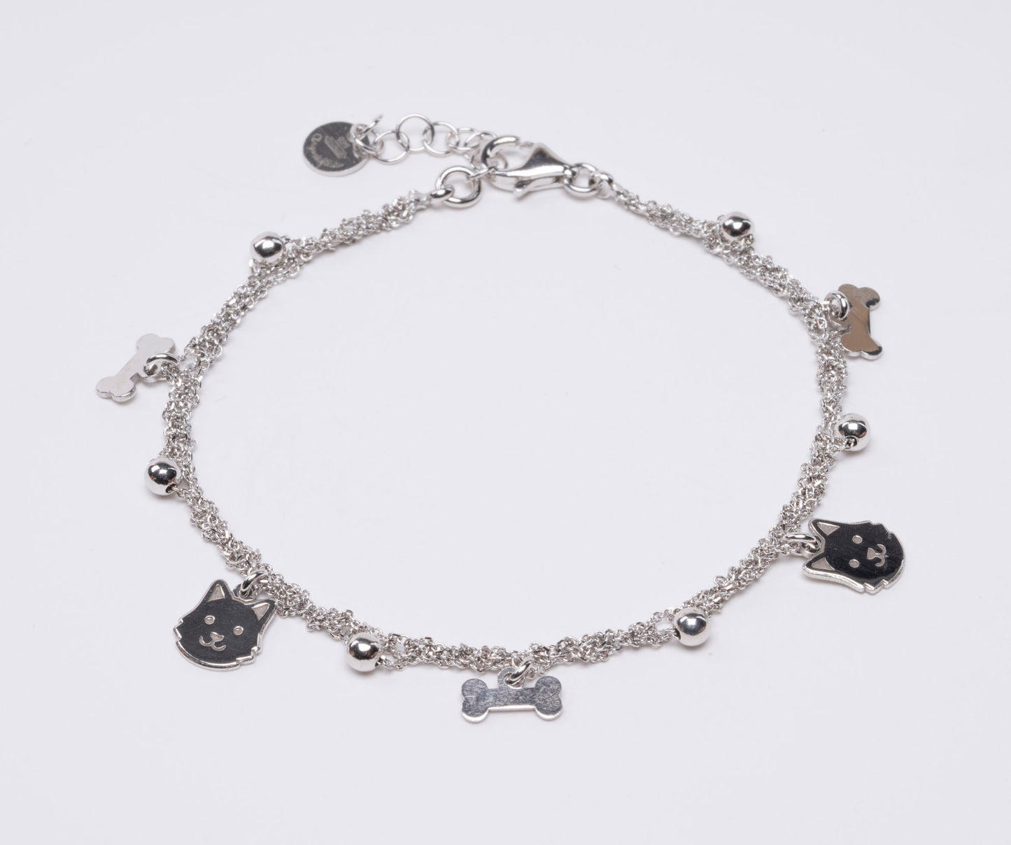 Bracelet “Dog & Bone Charms” - 3 colors