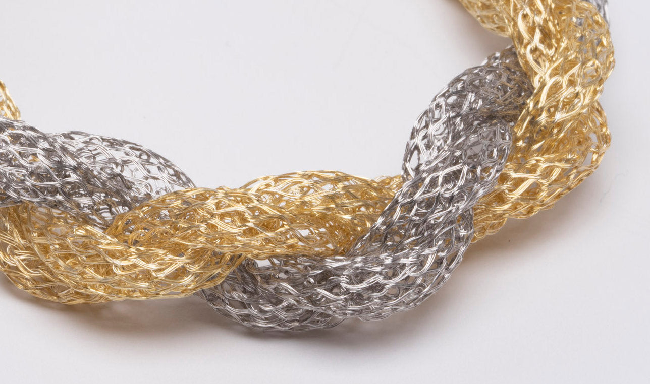 Bracelet “Jersey Memory Twist” - bicolor
