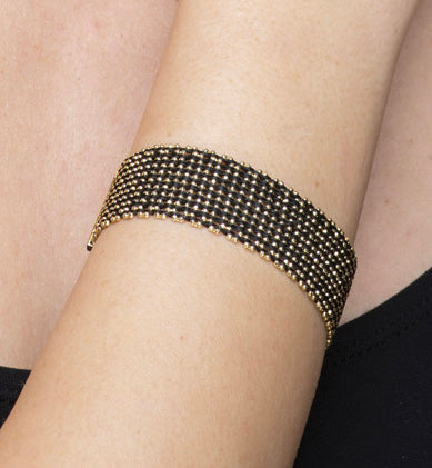 Bracelet “Texture” - Rhodium & Gold plated 3 options