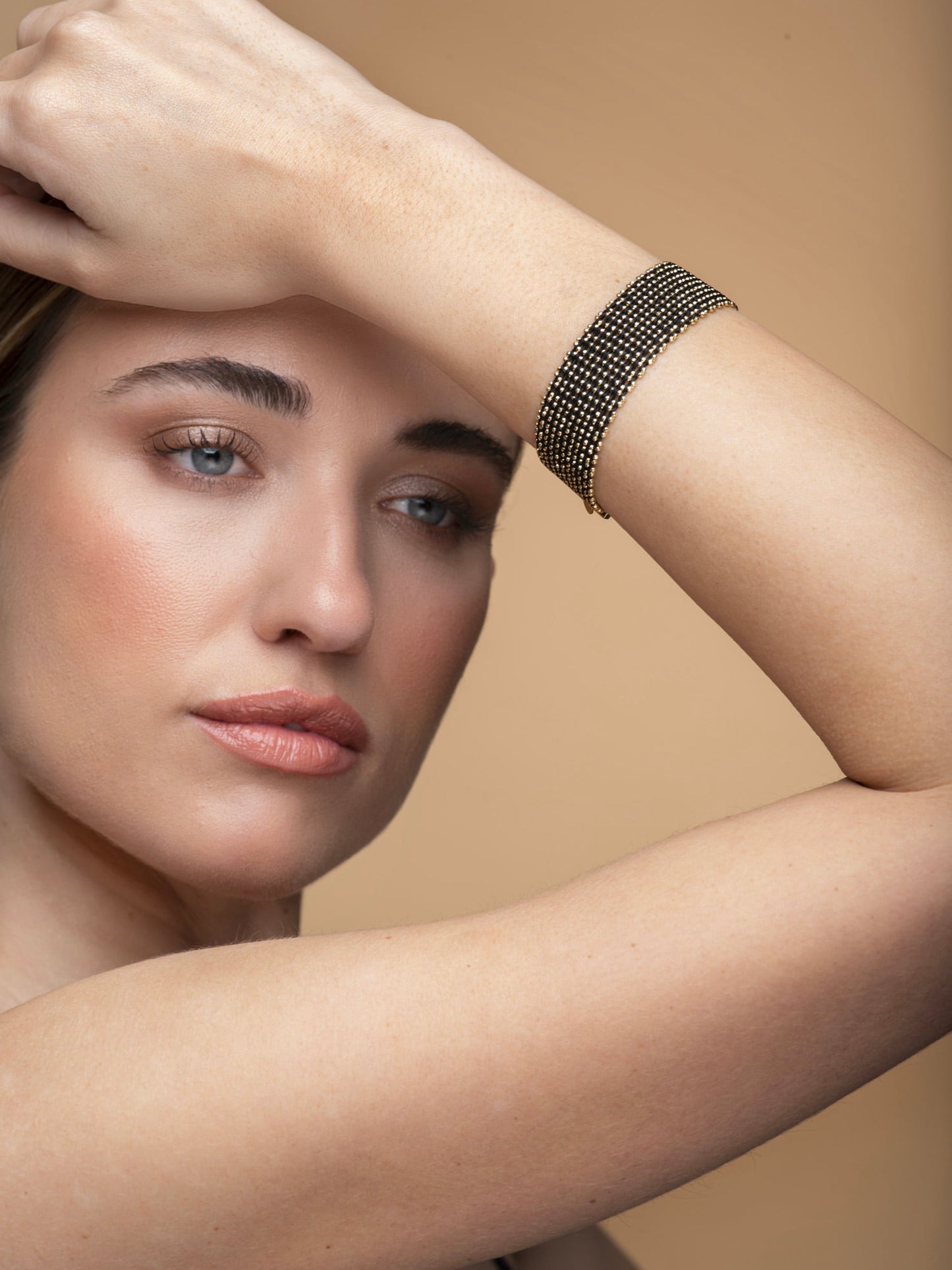 Bracelet “Texture” - Rhodium & Gold plated 3 options