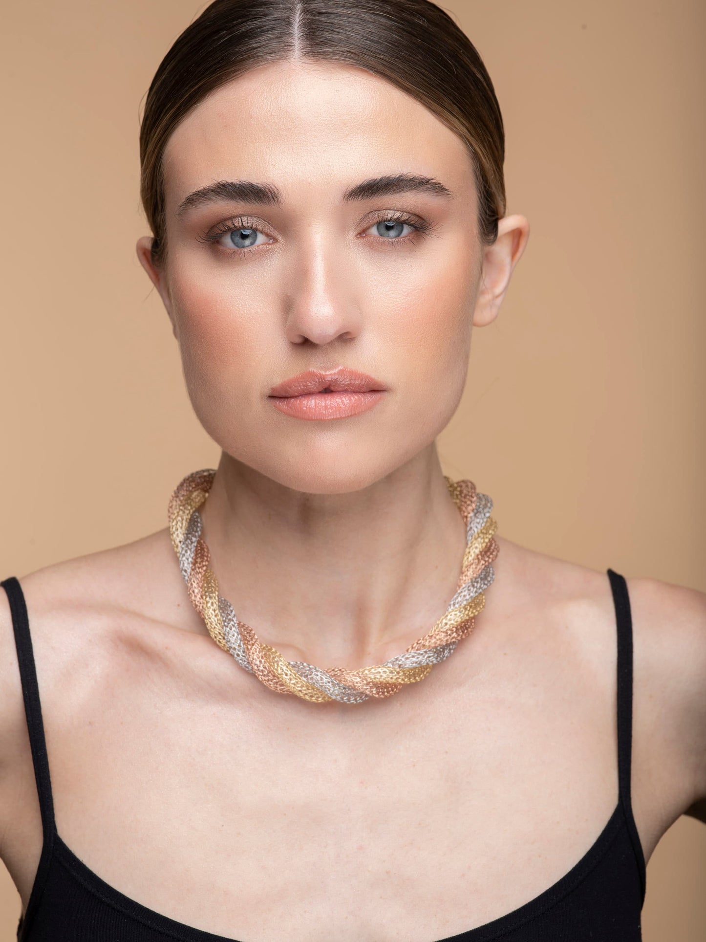 Necklace “Jersey Memory” - tricolor