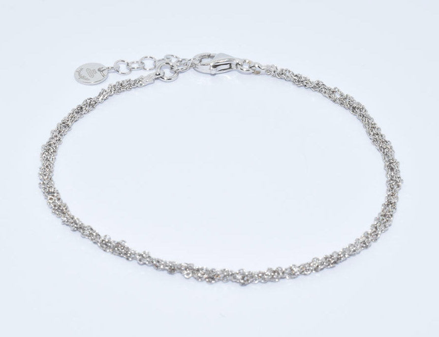Handcrafted Silver Bracelet “Sparkle 0,25” - 3 colors