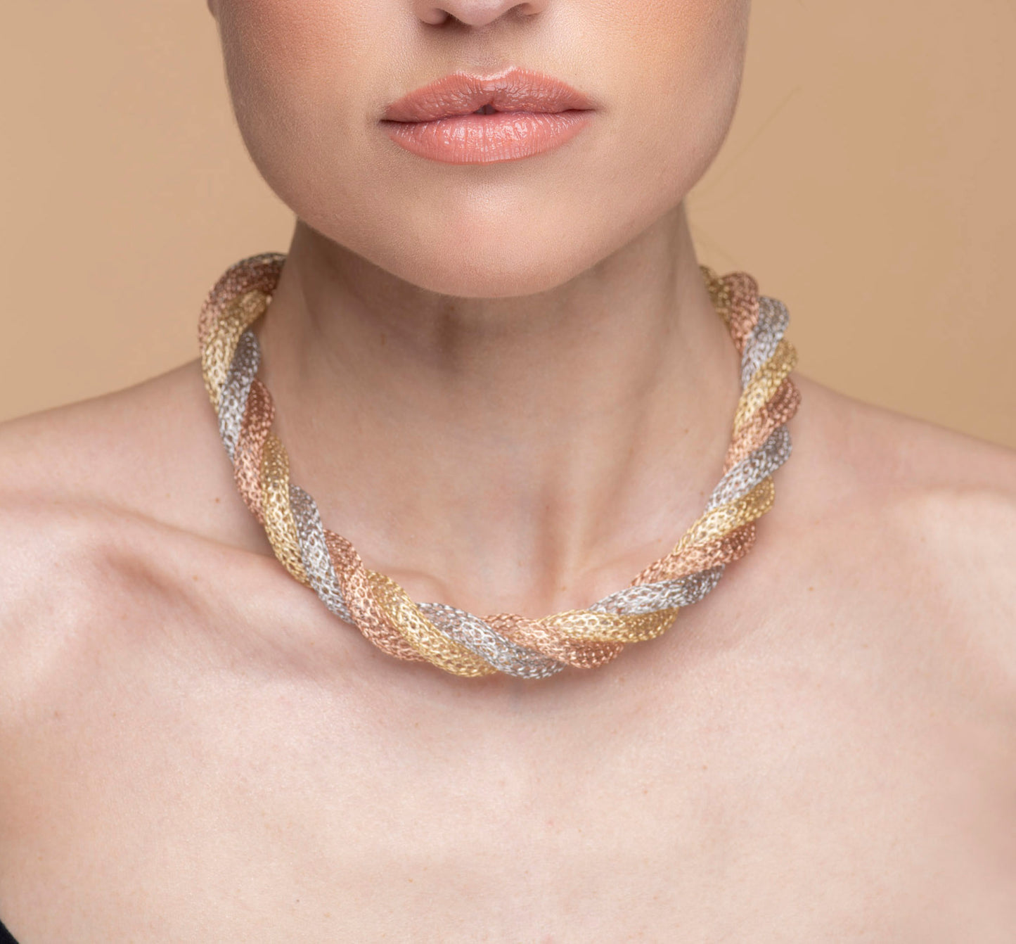 Necklace “Jersey Memory” - tricolor