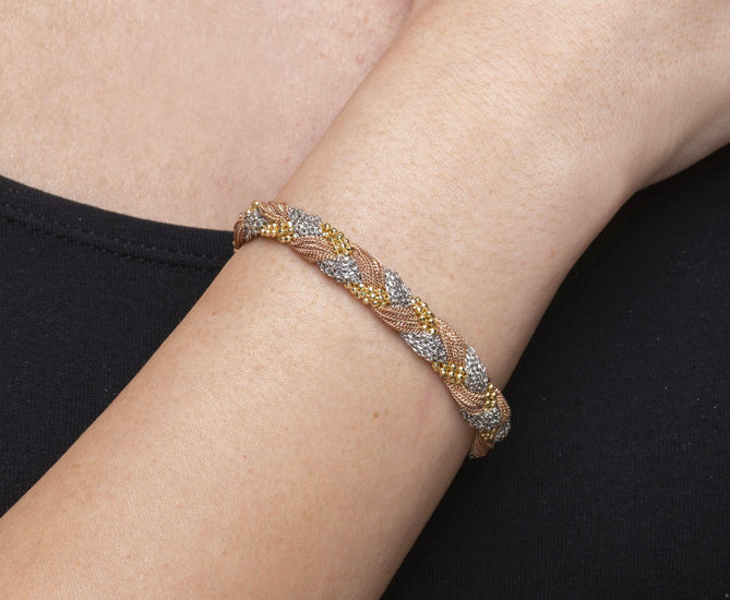 Bracelet “Twist Big Braid” - tricolor