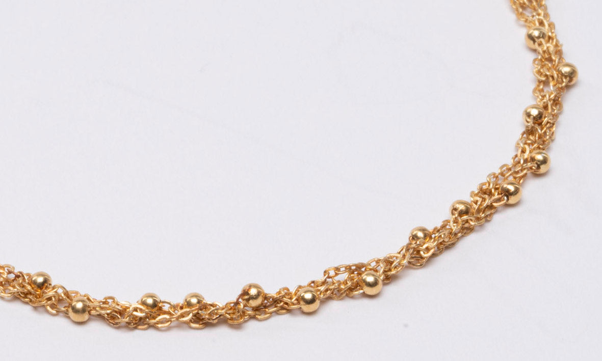 Handcrafted Bracelet “Sparkle 0,25” with spheres - 3 colors