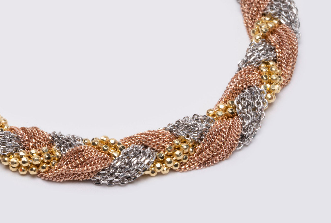Bracelet “Twist Big Braid” - tricolor