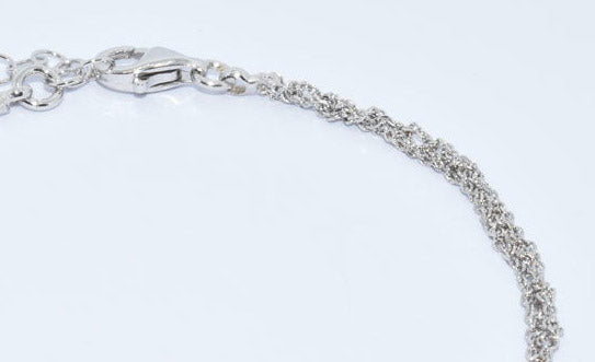 Handcrafted Silver Bracelet “Sparkle 0,25” - 3 colors