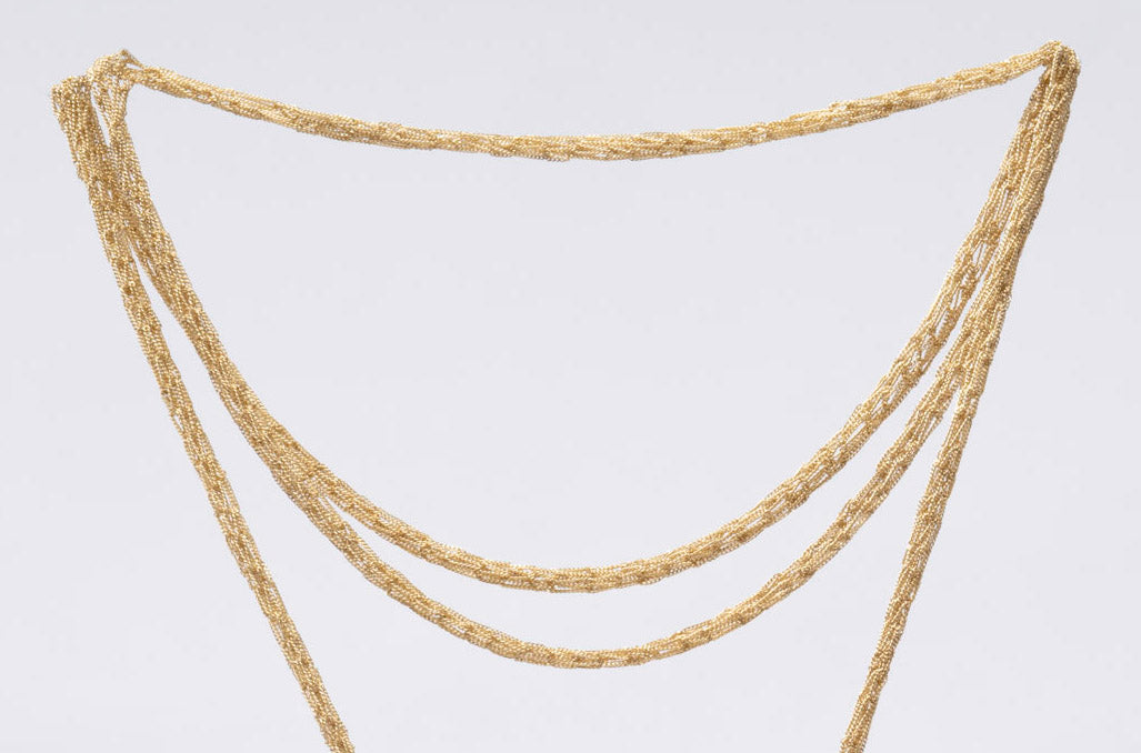 Handcrafted Silver Necklace Scarf - 4 colors