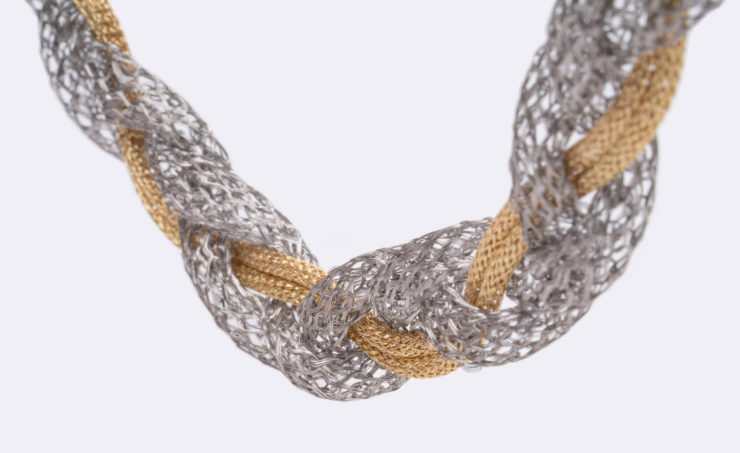 Necklace “Jersey Memory Twist” - bicolor
