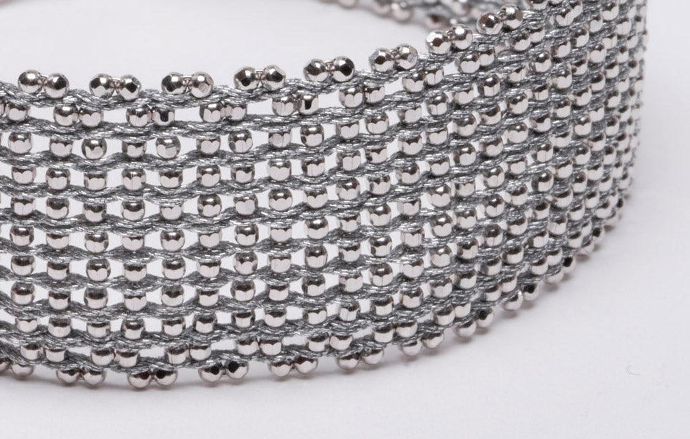 Bracelet “Texture” - Rhodium & Gold plated 3 options