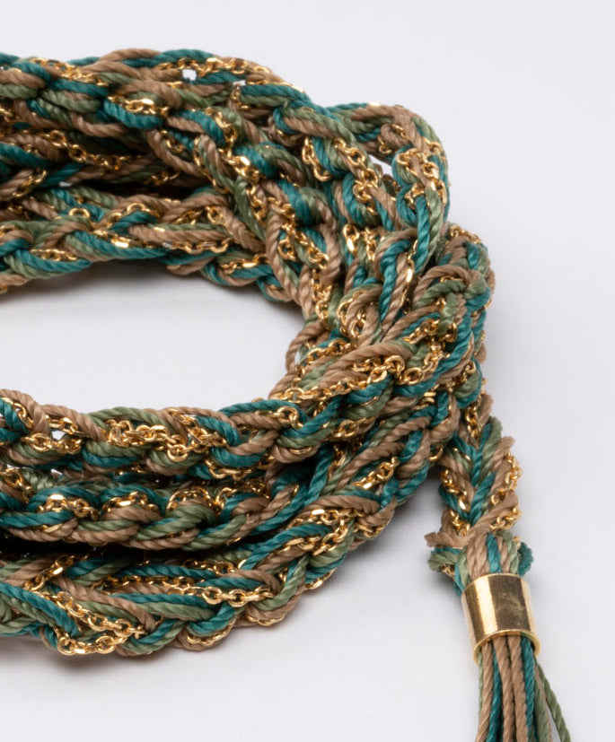 Silver Necklace Scarf “Fabric” - 3 colors